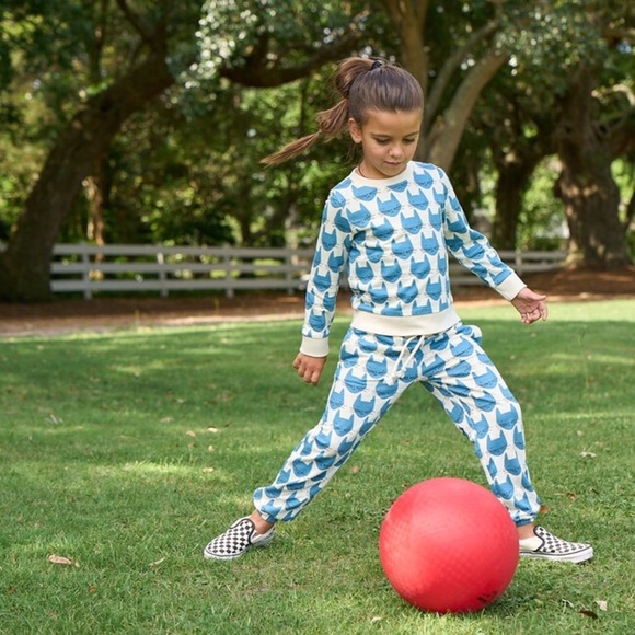 Pink Chicken Organic Cotton Niagara Cats Sweatpants PLAY CONDITION - Picture 1 of 11